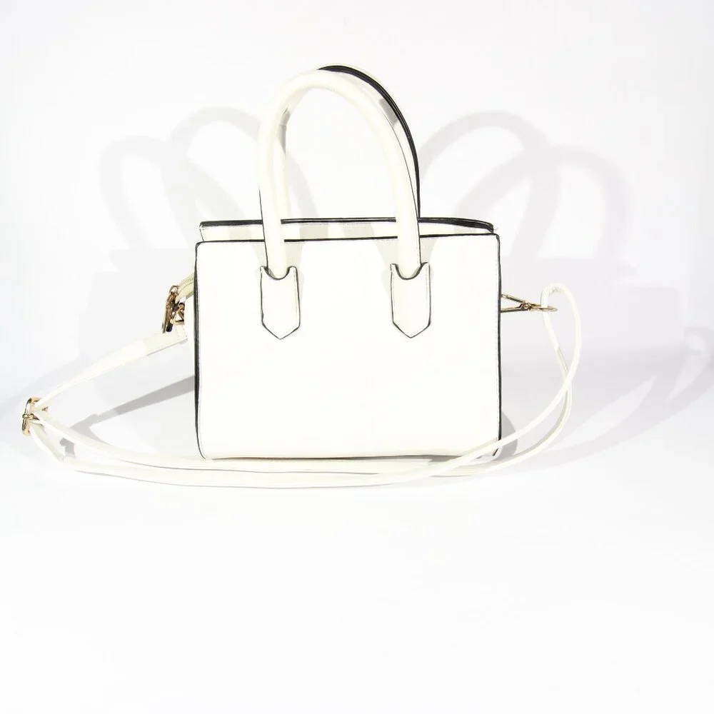 Like New White Purse with Brown Lining - Picture 5 of 10